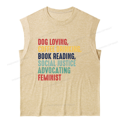 Pagewing Coffee Drinking Book Reading16112 Bookish Women's Heather Tank Top