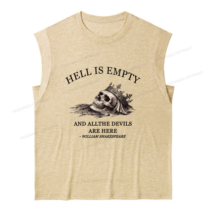 Pagewing Hell Is Empty And All The Devils Are Here16170 Bookish Women's Heather Tank Top