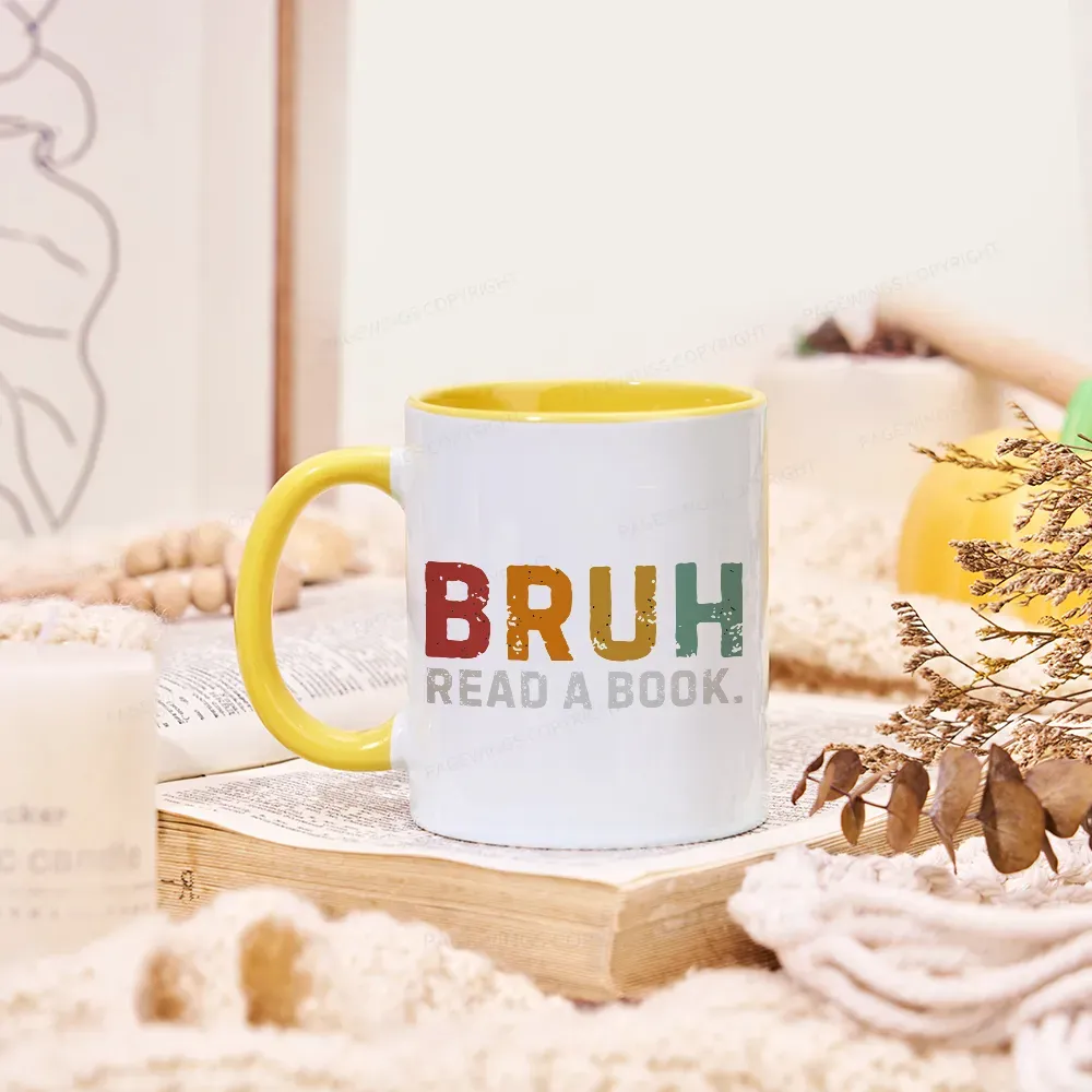 Pagewings Read A Book Bruh Mug