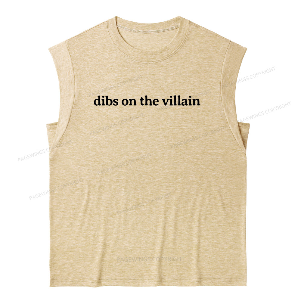 Pagewings Dibs On The Villain13241 Bookish Women's Heather Tank Top