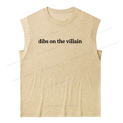 Pagewings Dibs On The Villain13241 Bookish Women's Heather Tank Top