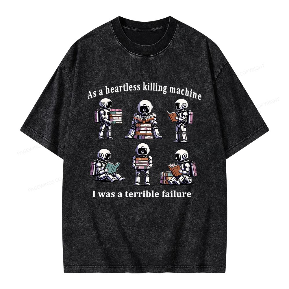 Pagewings Sci Fi Bookish Unisex Washed T-shirt