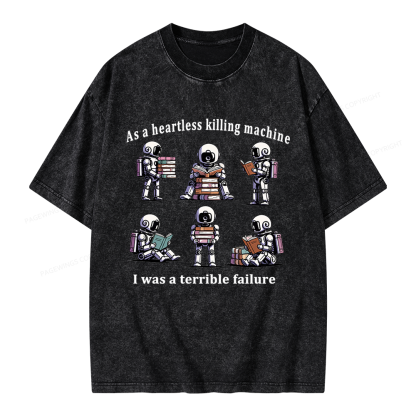 Pagewings Sci Fi Bookish Unisex Washed T-shirt