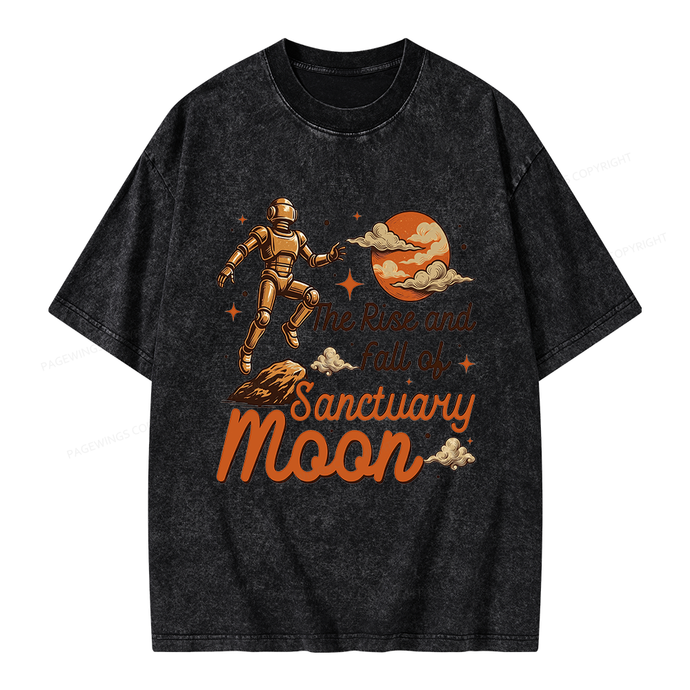 Pagewings Sci Fi Bookish Unisex Washed T-shirt