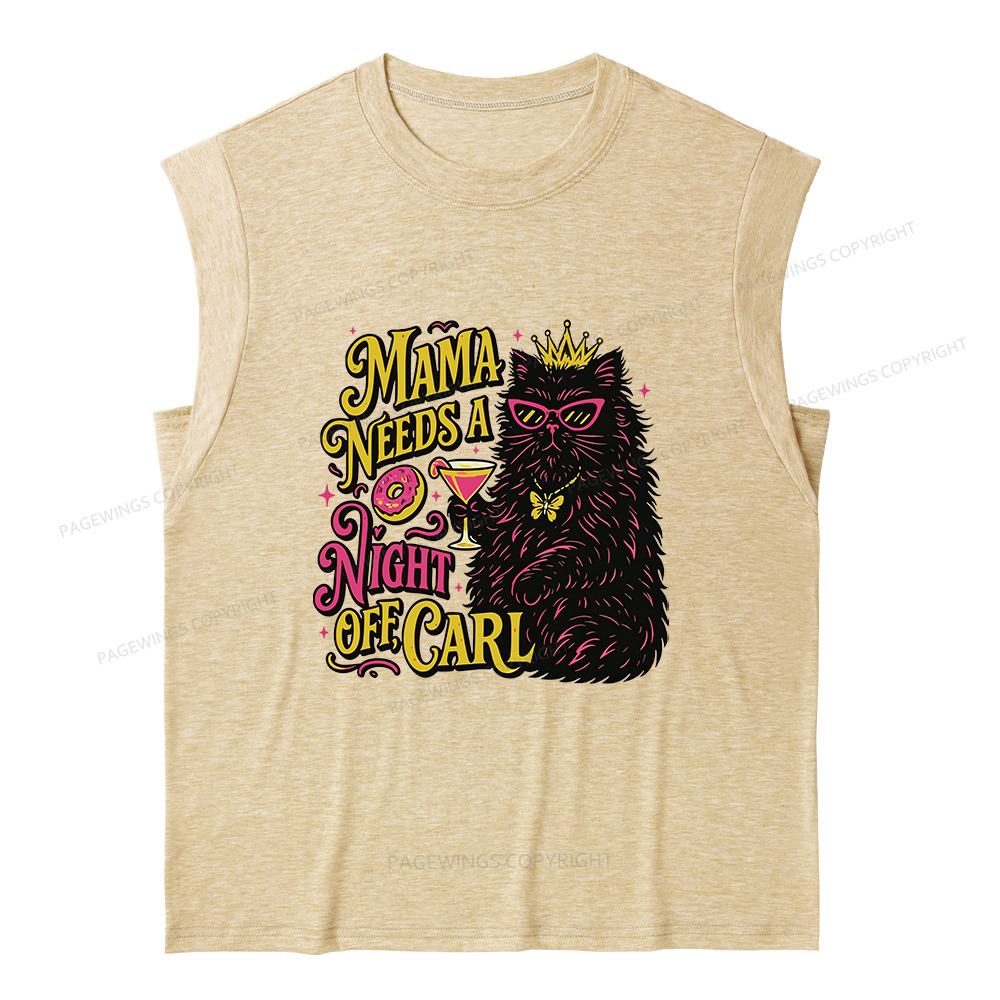 Pagewings Mama Needs A Night Off15176 Bookish Women's Heather Tank Top