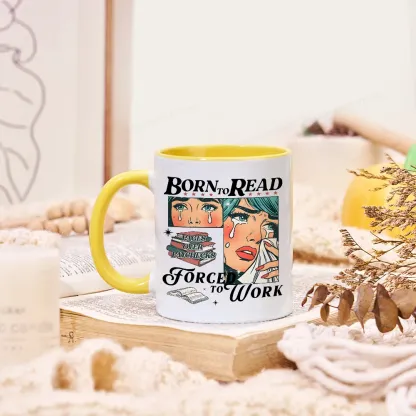 Pagewings Born To Read Bookish Mug