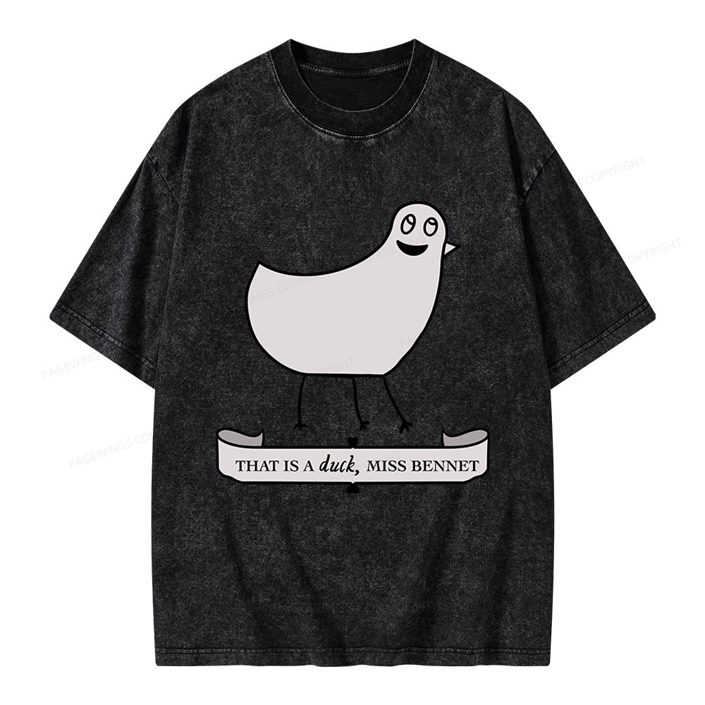 Pagewings That Is A Duck Unisex Washed T-shirt