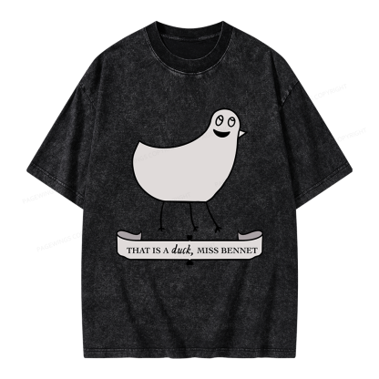 Pagewings That Is A Duck Unisex Washed T-shirt