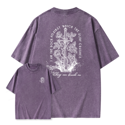 Pagewings Nesta I Am the Rock Unisex Washed T-shirt