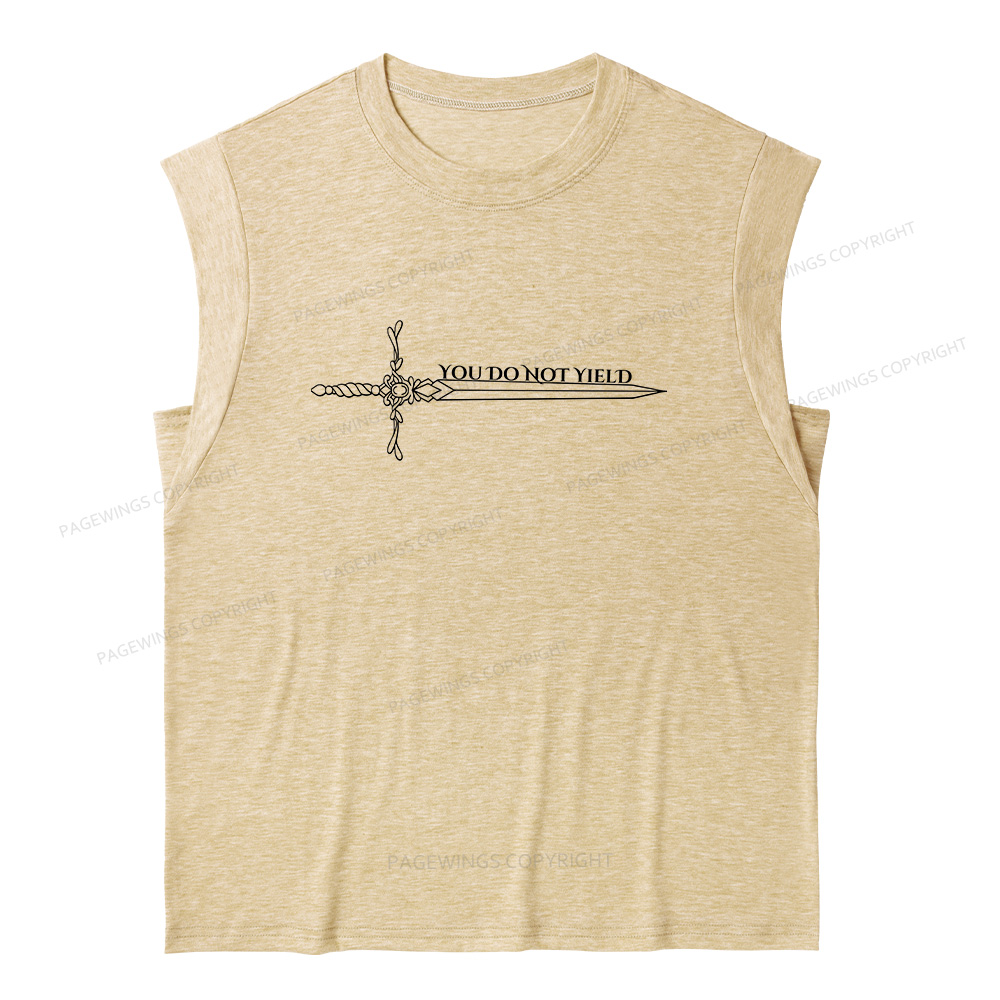 Pagewings You Do Not Yield13774 Bookish Women's Heather Tank Top