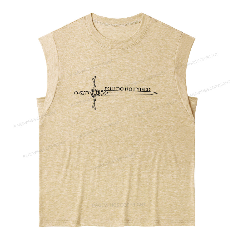 Pagewings You Do Not Yield13774 Bookish Women's Heather Tank Top