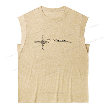 Pagewings You Do Not Yield13774 Bookish Women's Heather Tank Top