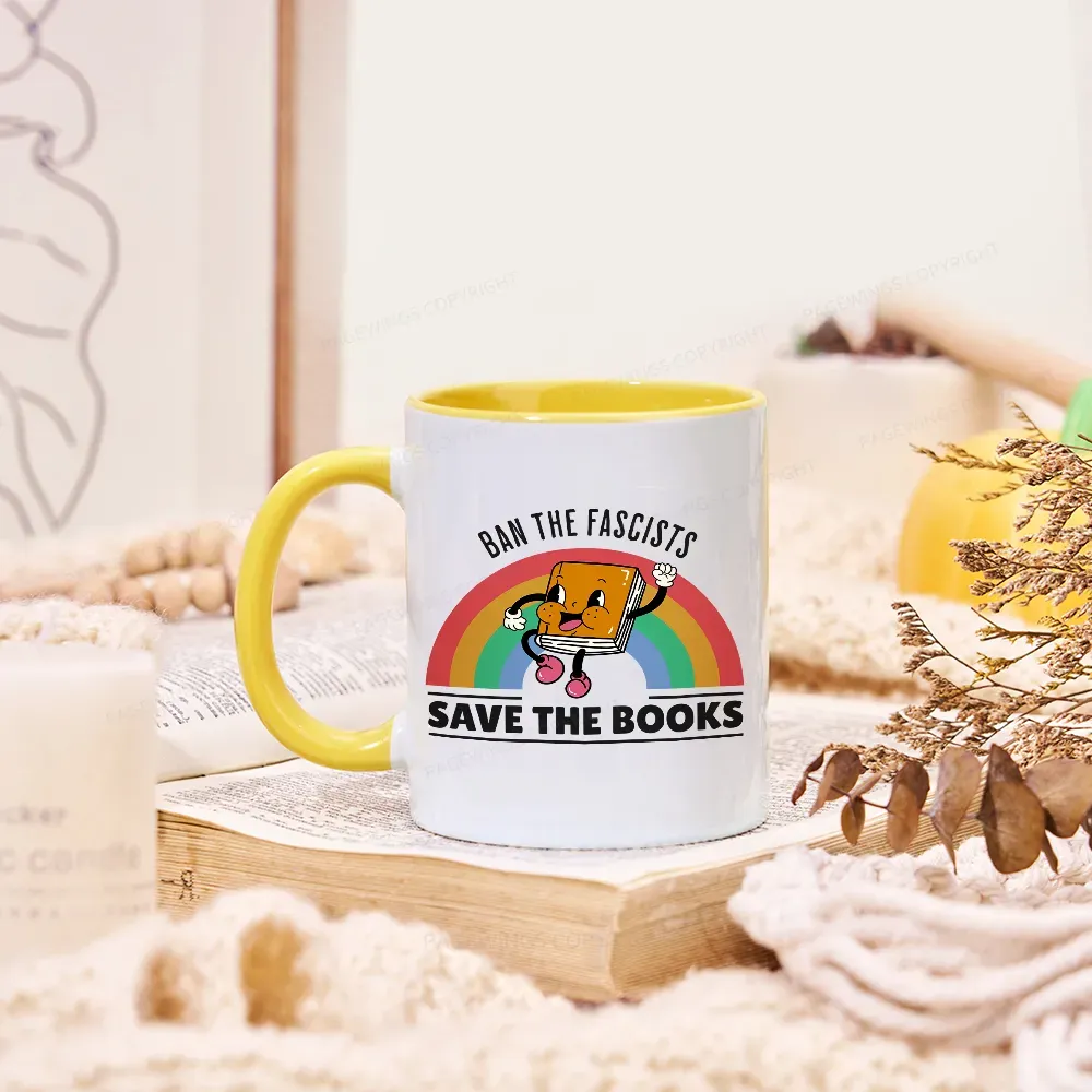 Pagewings Ban The Fascists Save The Books Mug