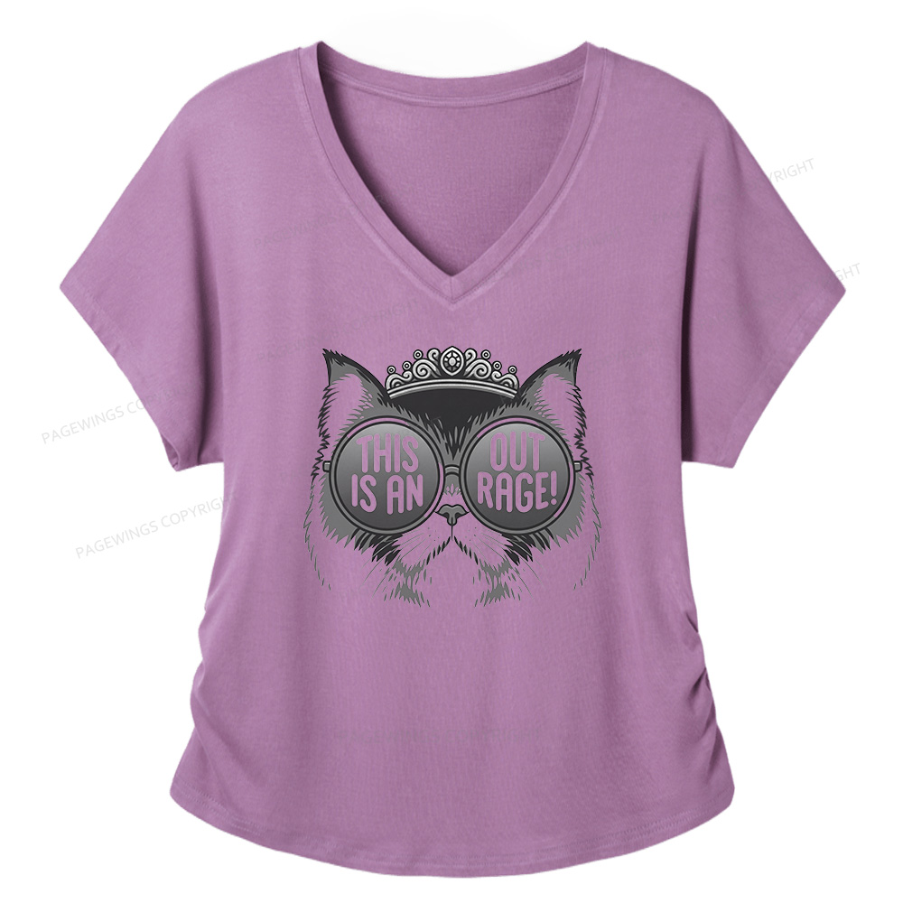 Pagewings Sci Fi Bookish16430 Soft Women's Modal V-neck T-shirt