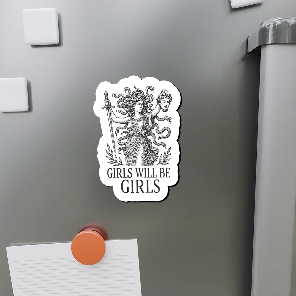 Pagewings  Girls Will Be Girls Fridge Magnet