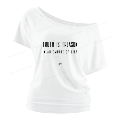 Pagewings Dystopian Book Lover 16415 Bookish Women Off Shoulder T-shirts