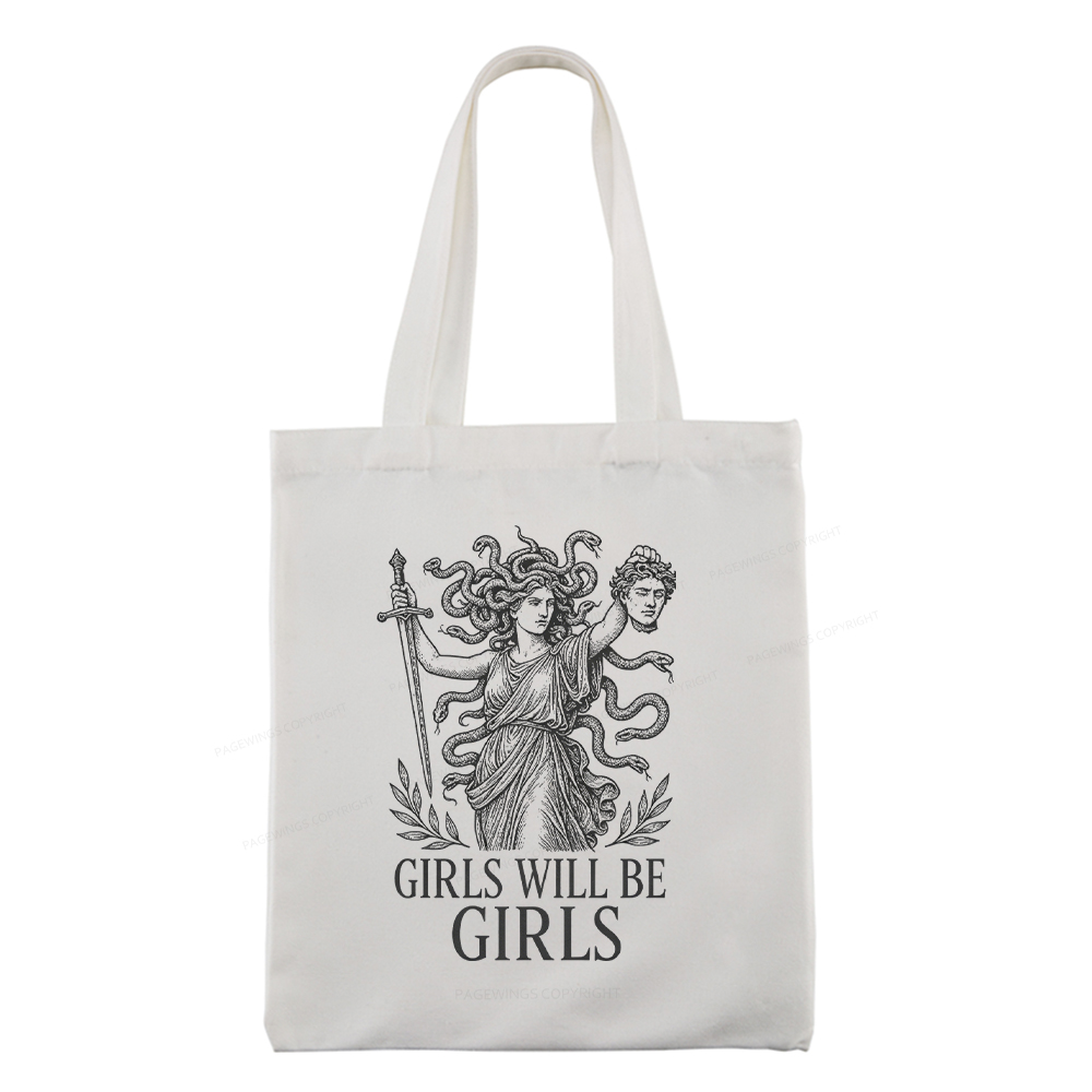 Pagewings Girls Will Be Girls Tote Bag