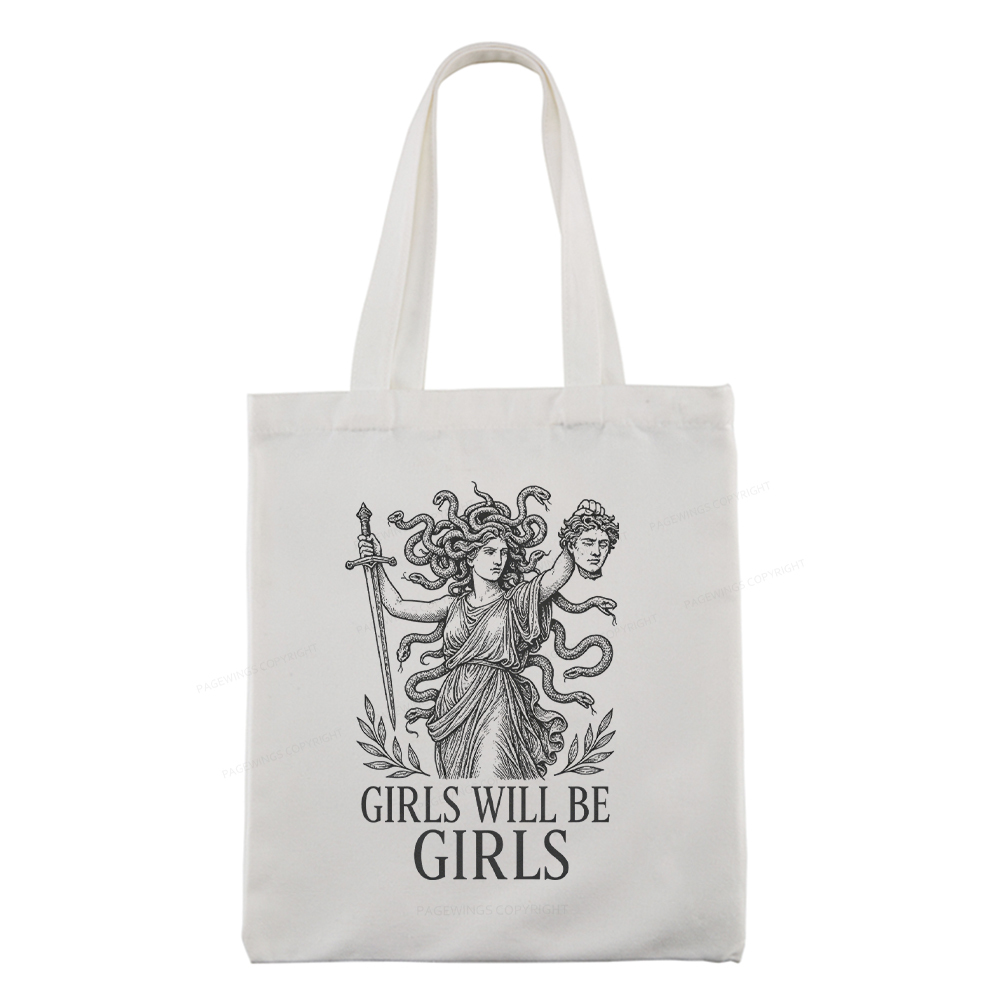Pagewings Girls Will Be Girls Tote Bag