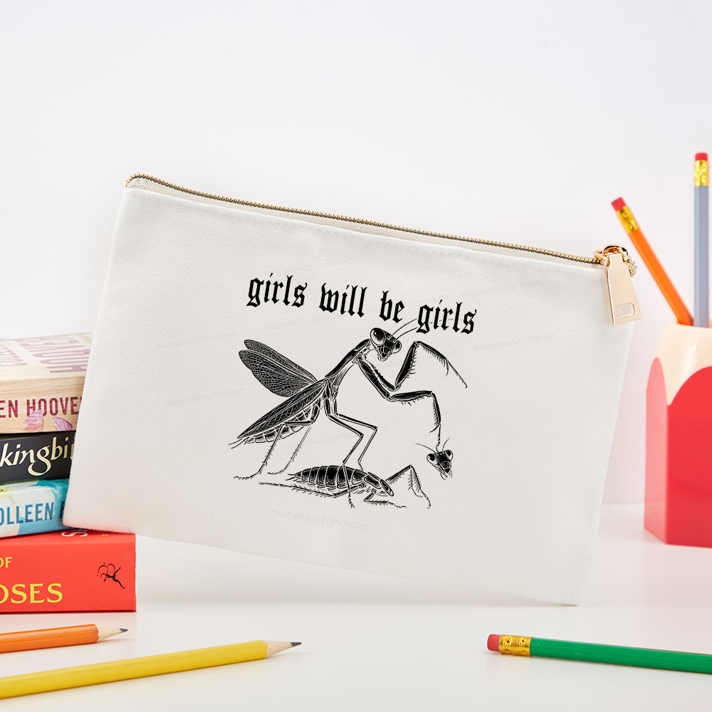 Pagewings Girls Will Be Girls Pouch