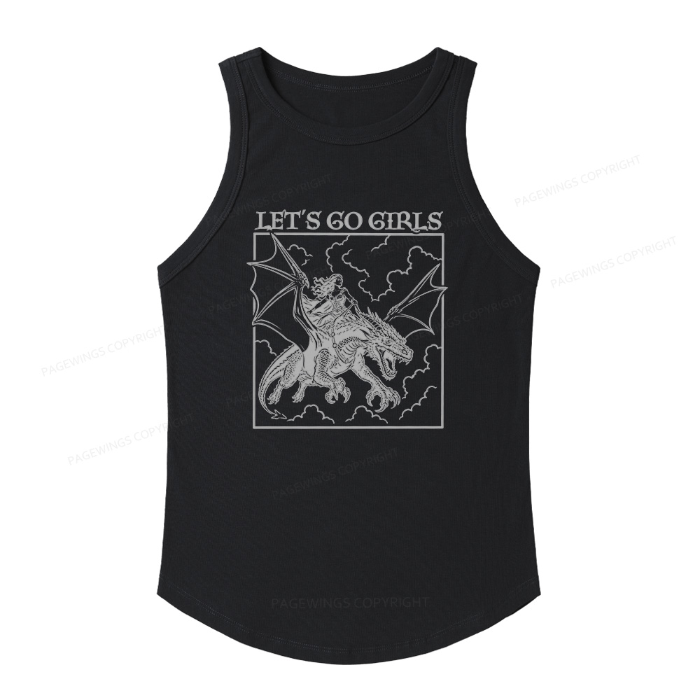 Pagewing Let's Go Girls16145 Women's Fitted Tank Top