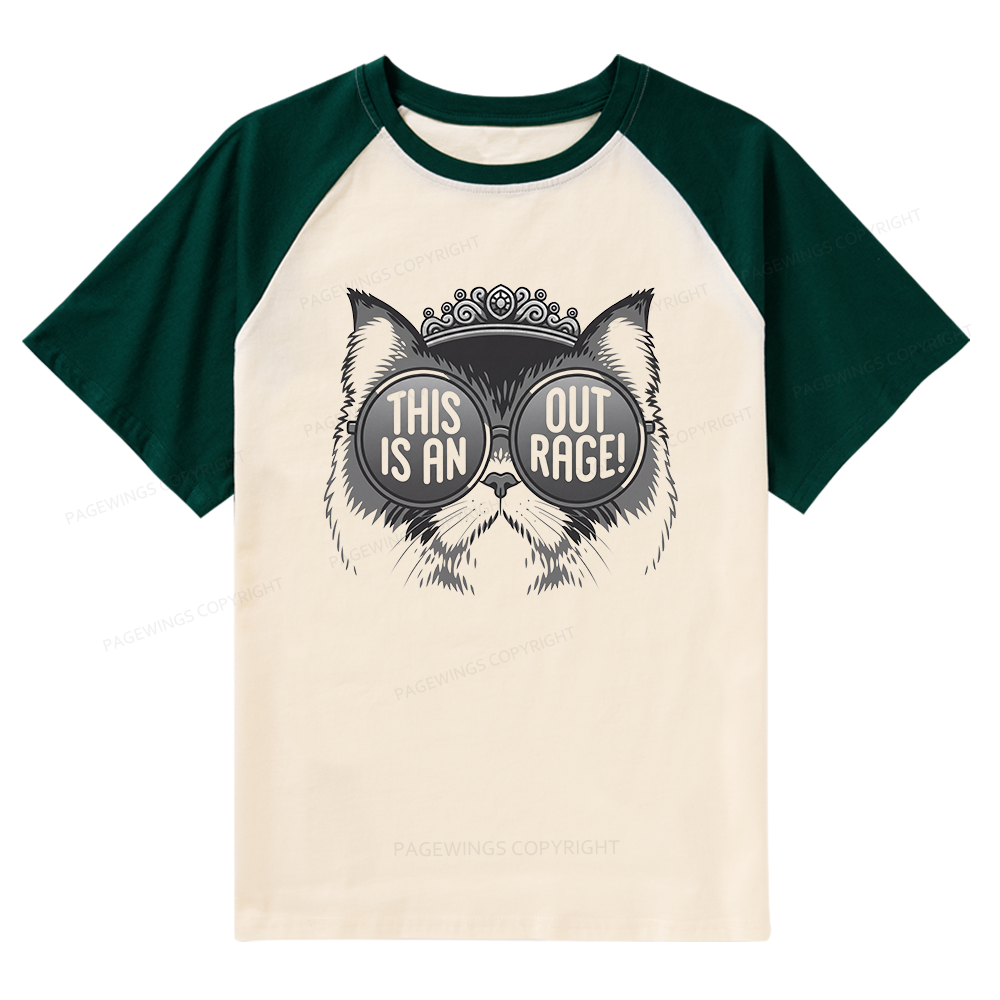 Pagewings Pagewings Sci Fi Bookish Raglan T-shirt
