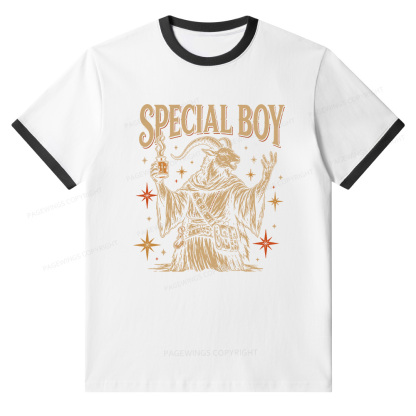 Pagewings Sci Fi Bookish Unisex Ringer T-Shirt 