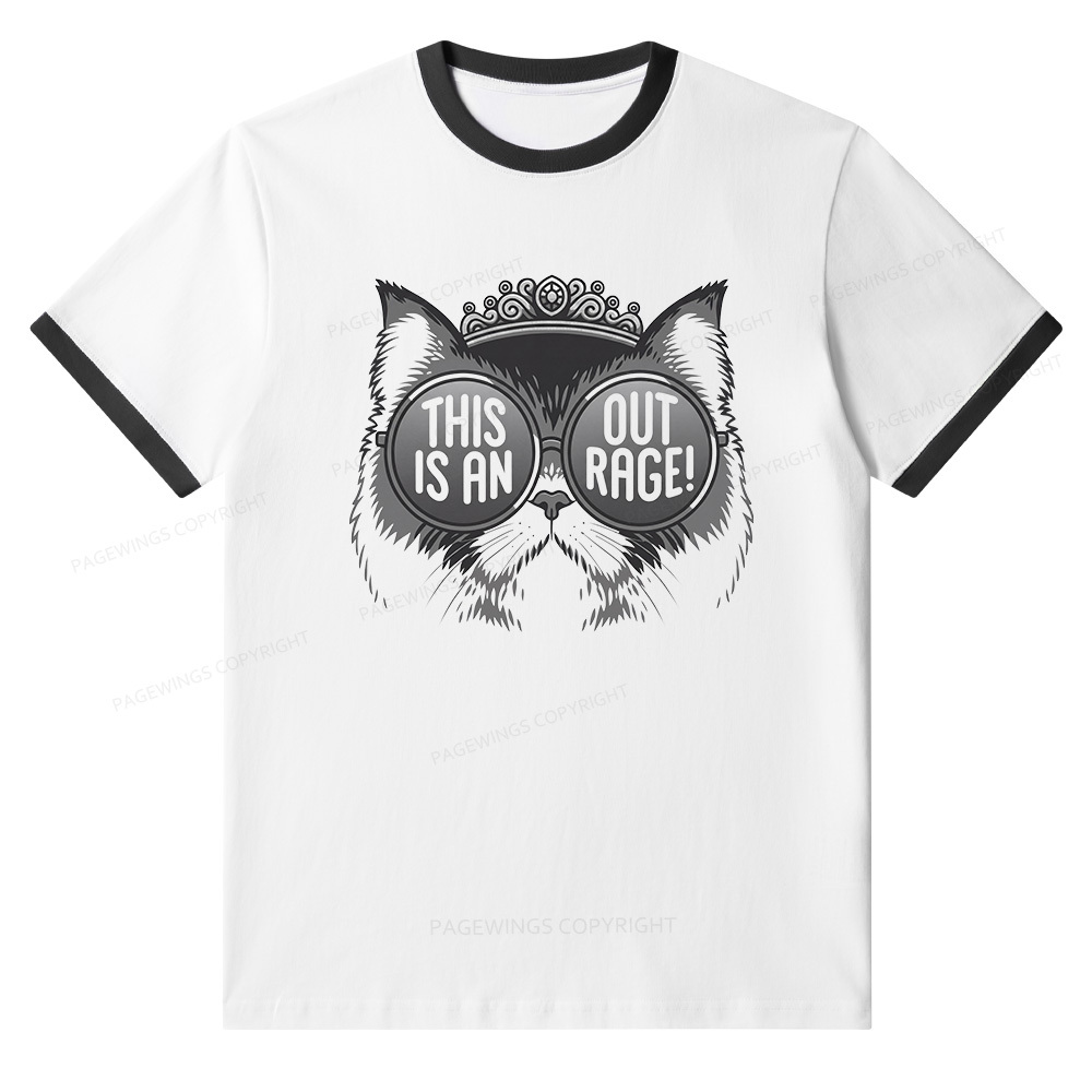 Pagewings Sci Fi Bookish Unisex Ringer T-Shirt 