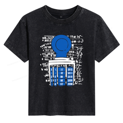 Pagewings Books Library Stamp Bookish Women's Washed T-shirt
