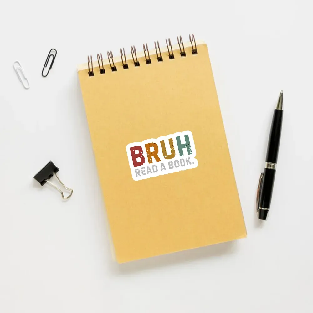Pagewings Read A Book Bruh Sticker