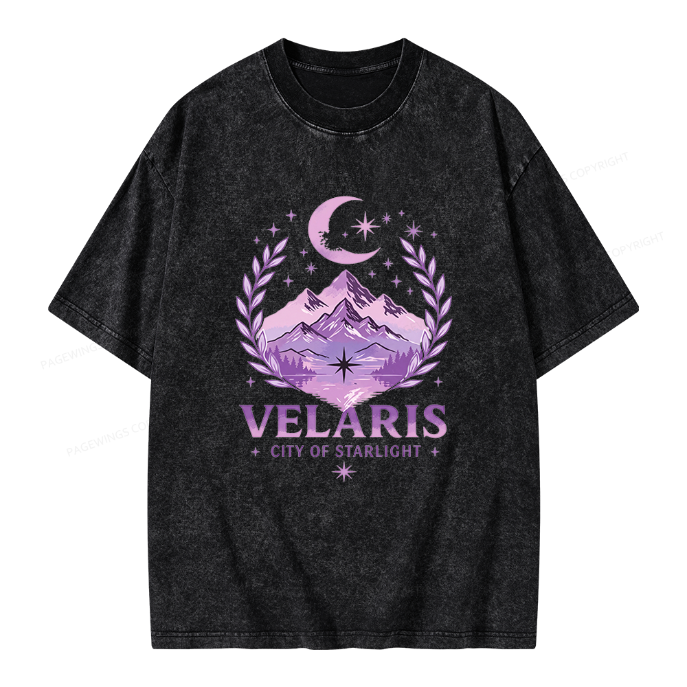 Pagewings Fantasy Book Lover Unisex Washed T-shirt
