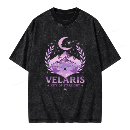 Pagewings Fantasy Book Lover Unisex Washed T-shirt