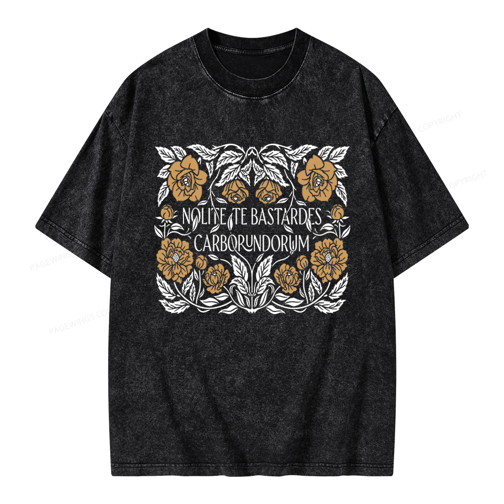 Pagewings Dystopian Book Lovers Unisex Washed T-shirt