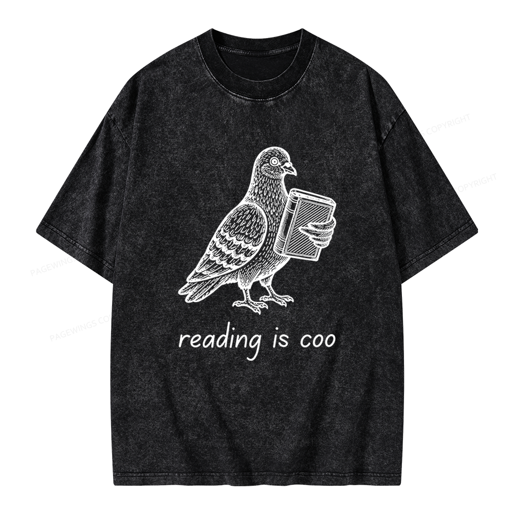 Pagewings Reading is Coo Unisex Washed T-shirt