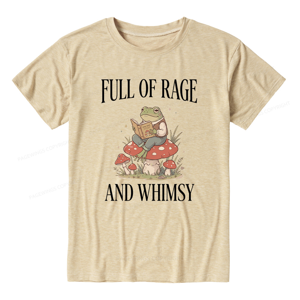 Pagewings Full of Rage and Whimsy  Unisex Heather T-Shirt