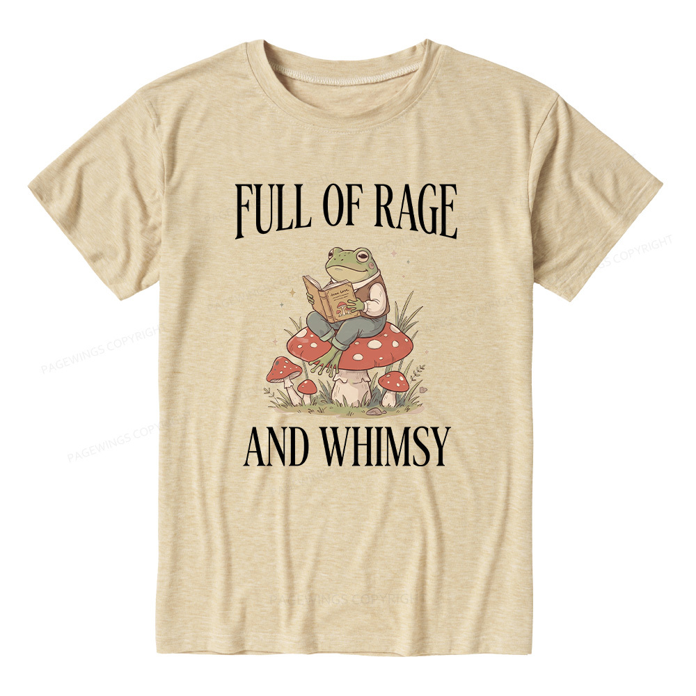 Pagewings Full of Rage and Whimsy  Unisex Heather T-Shirt