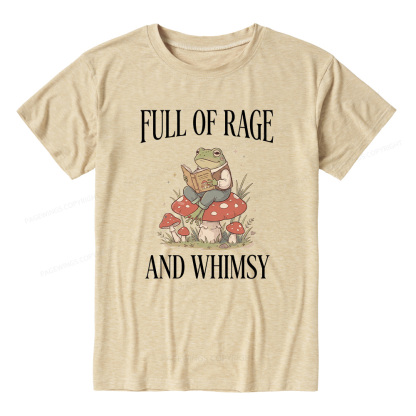 Pagewings Full of Rage and Whimsy  Unisex Heather T-Shirt