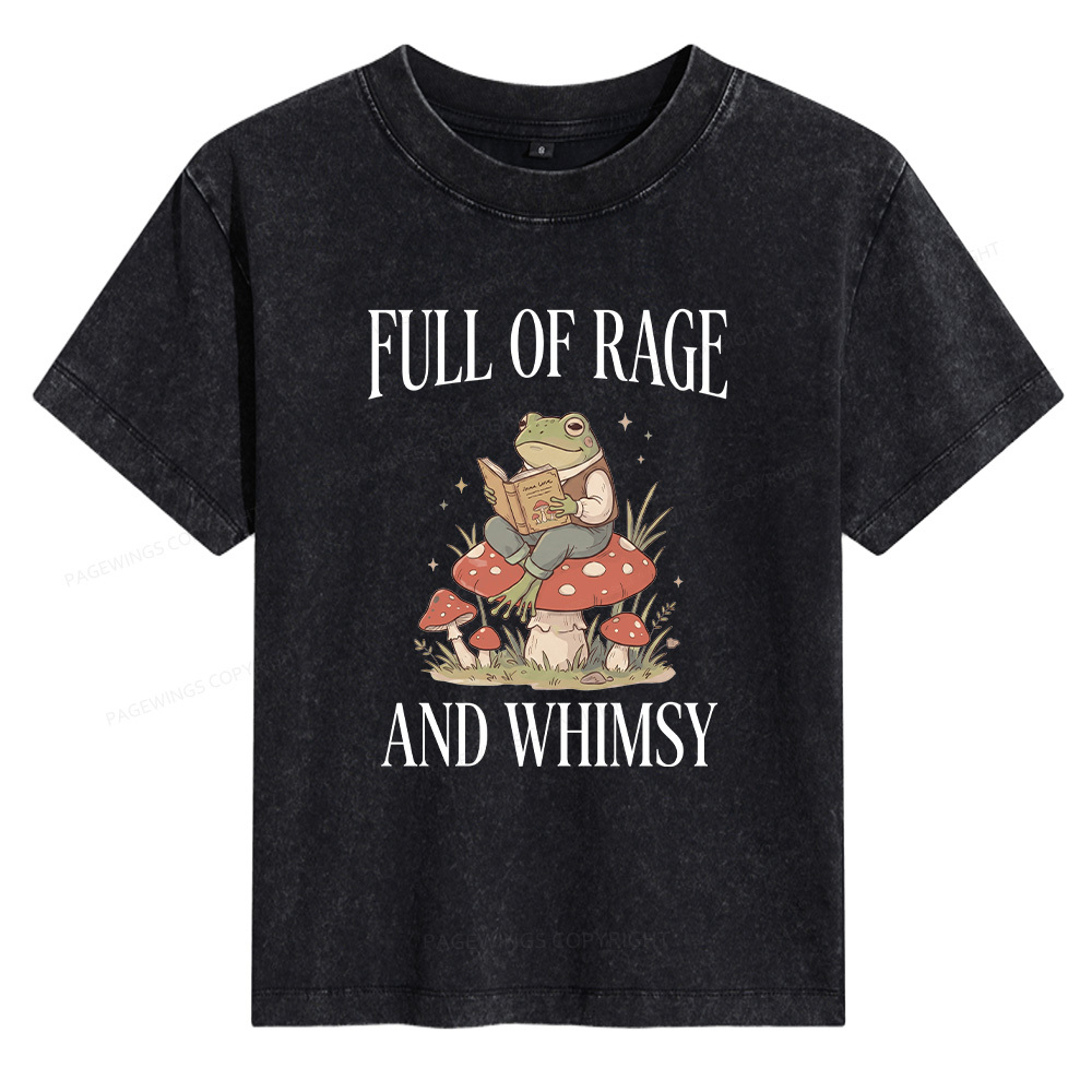 Pagewings Full of Rage and Whimsy Women's Washed T-shirt