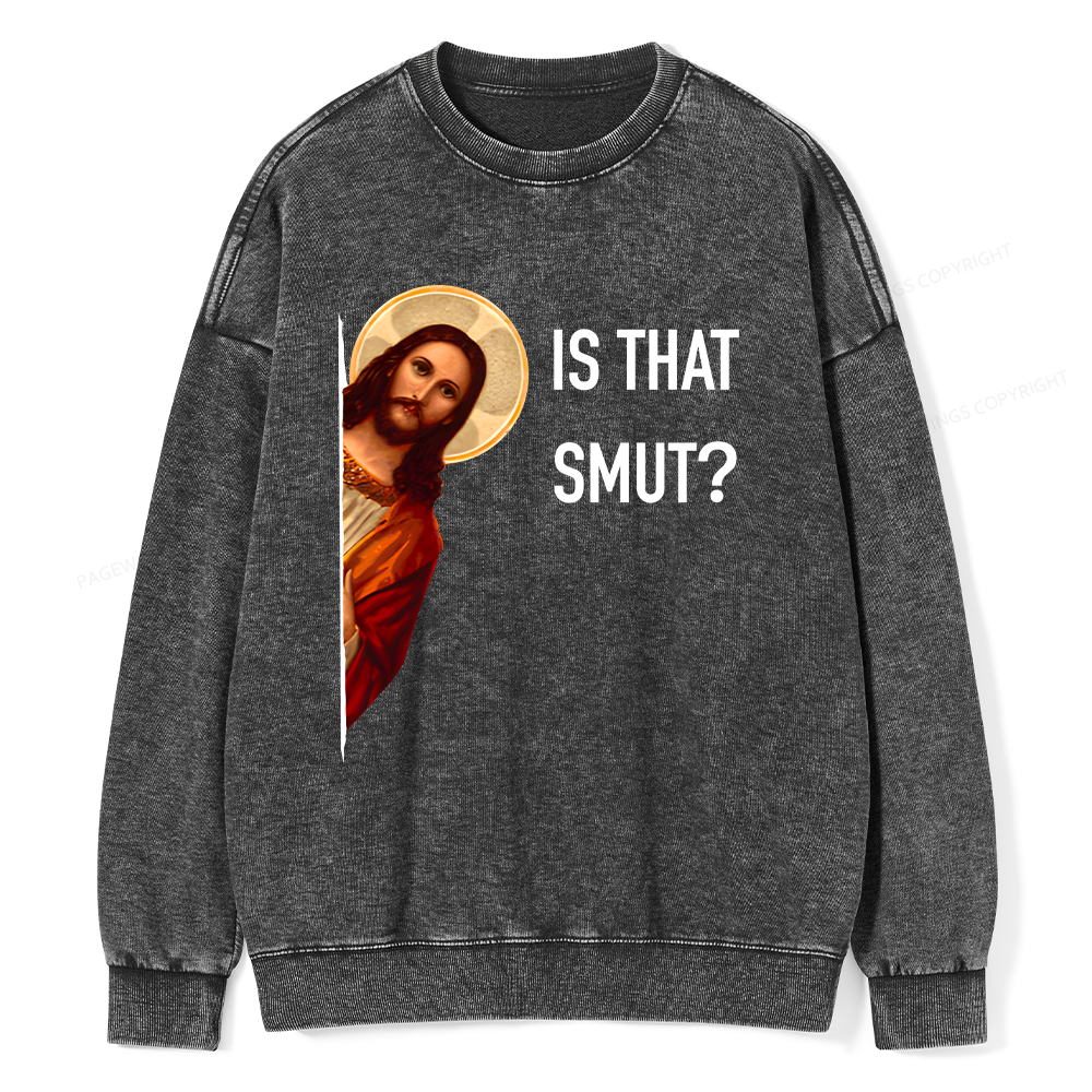 Pagewings Is That Smut Unisex Washed Sweatshirt