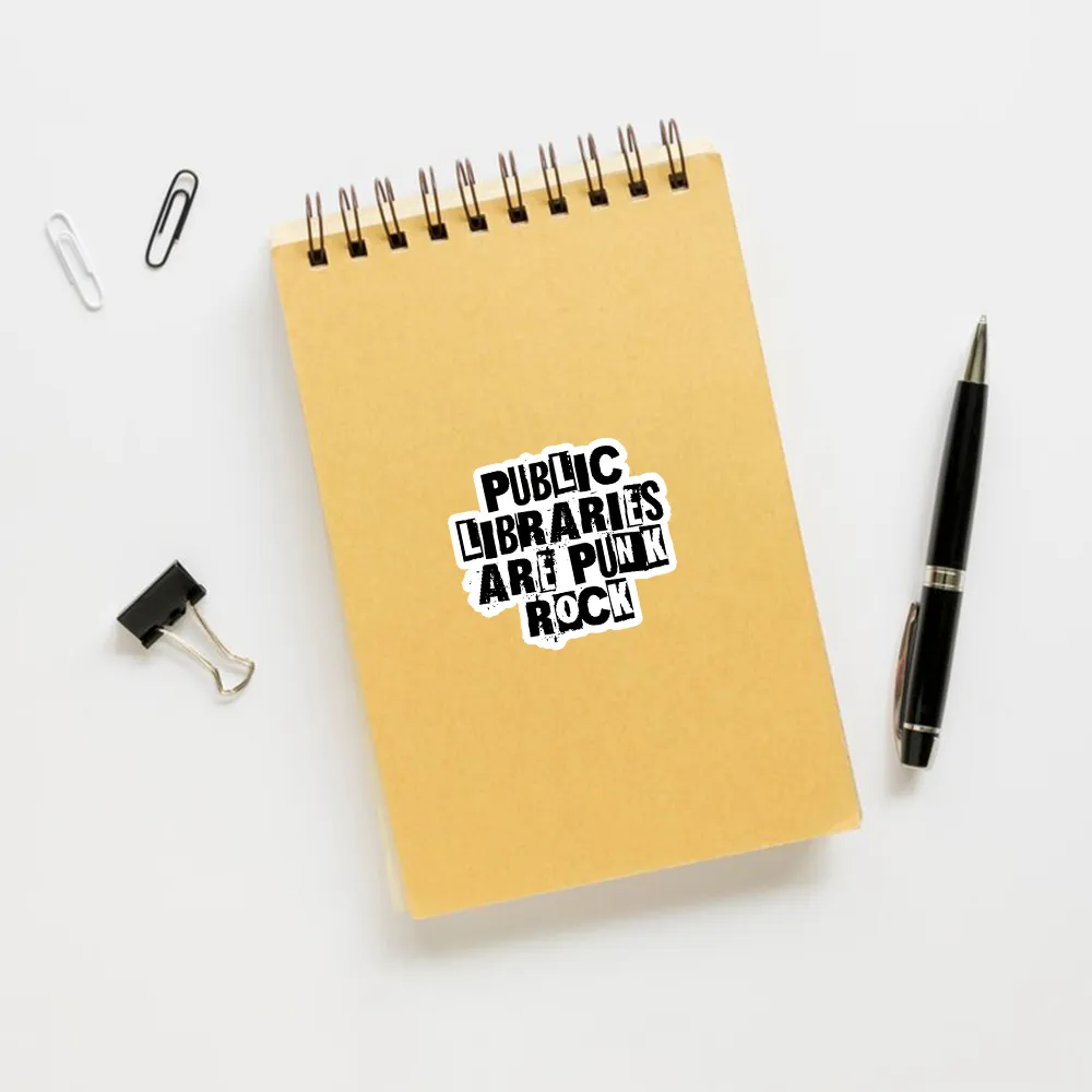 Pagewings Public Libraries Are Punk Rock Sticker