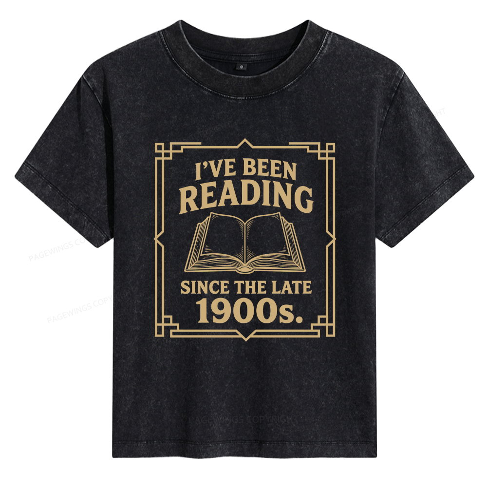 Pagewings I’ve Been Reading Since The Late 1900s Women's Washed T-shirt
