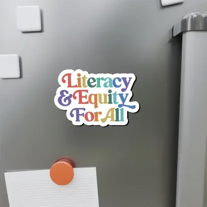 Pagewings Literacy & Equity For All Unisex Fridge Magnet
