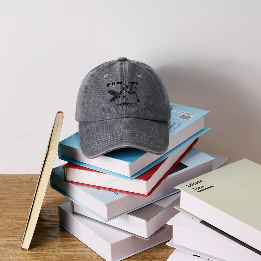 Pagewings Girls Will Be Girls Washed Cap