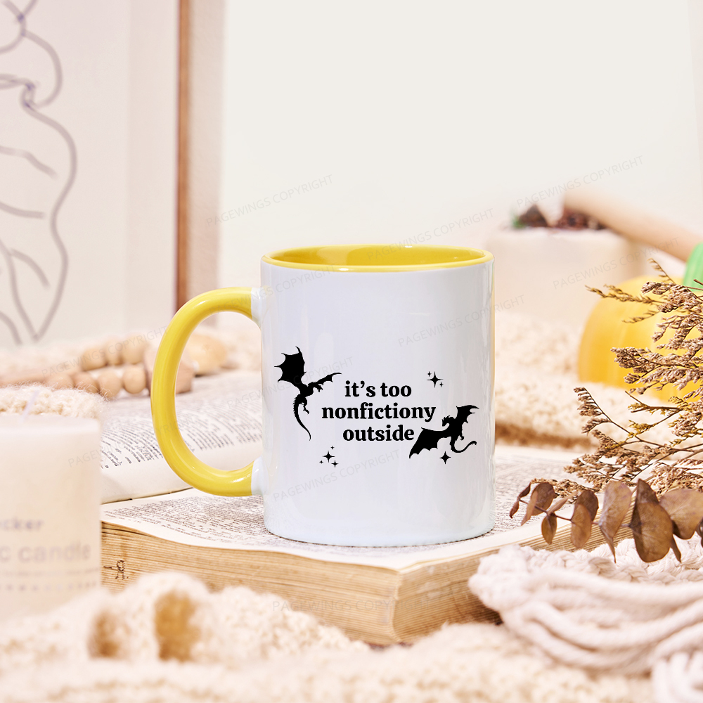 Pagewings Pagewings It’s Too Nonfictiony Outside Mug