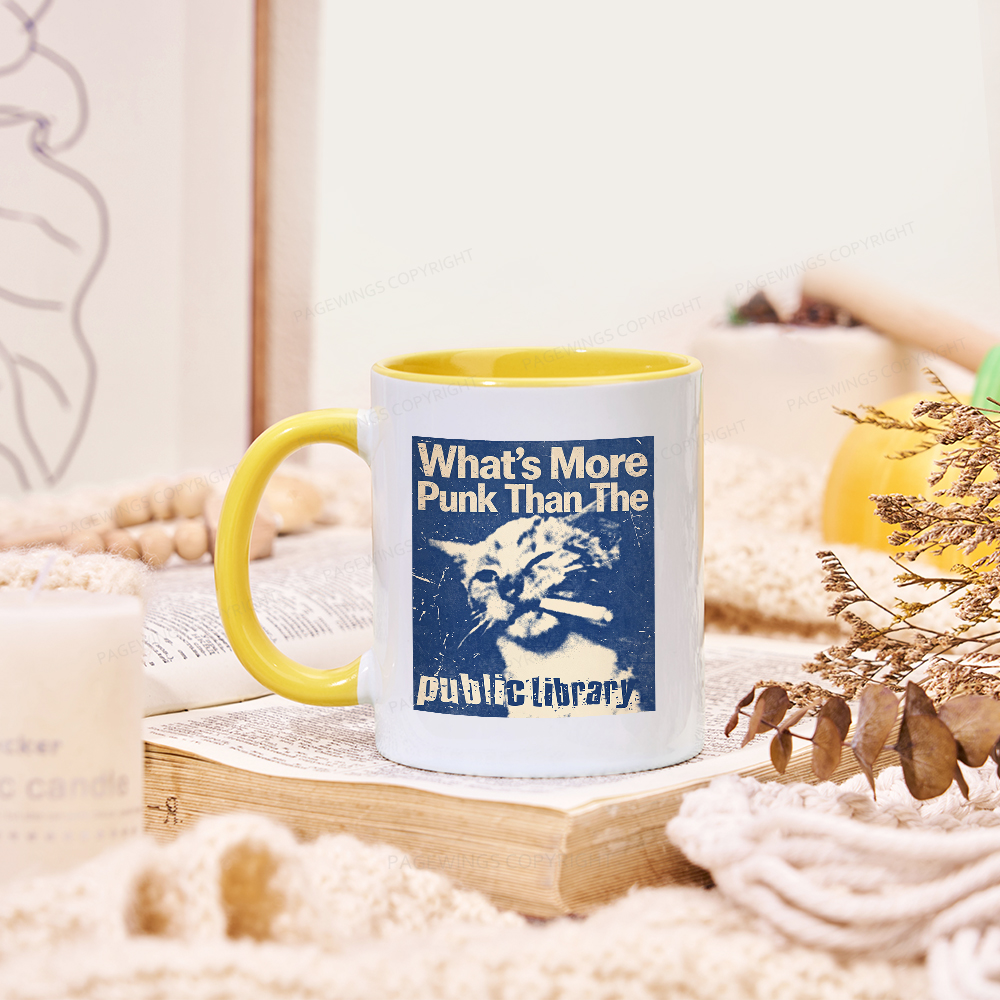 Pagewings What's More Punk Than The Public Library Mug