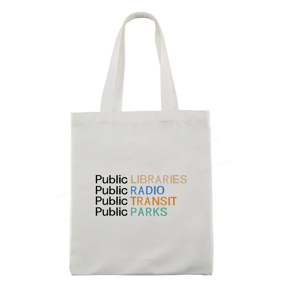 Pagewings Public Libraries Radio Transit Parks Tote Bag