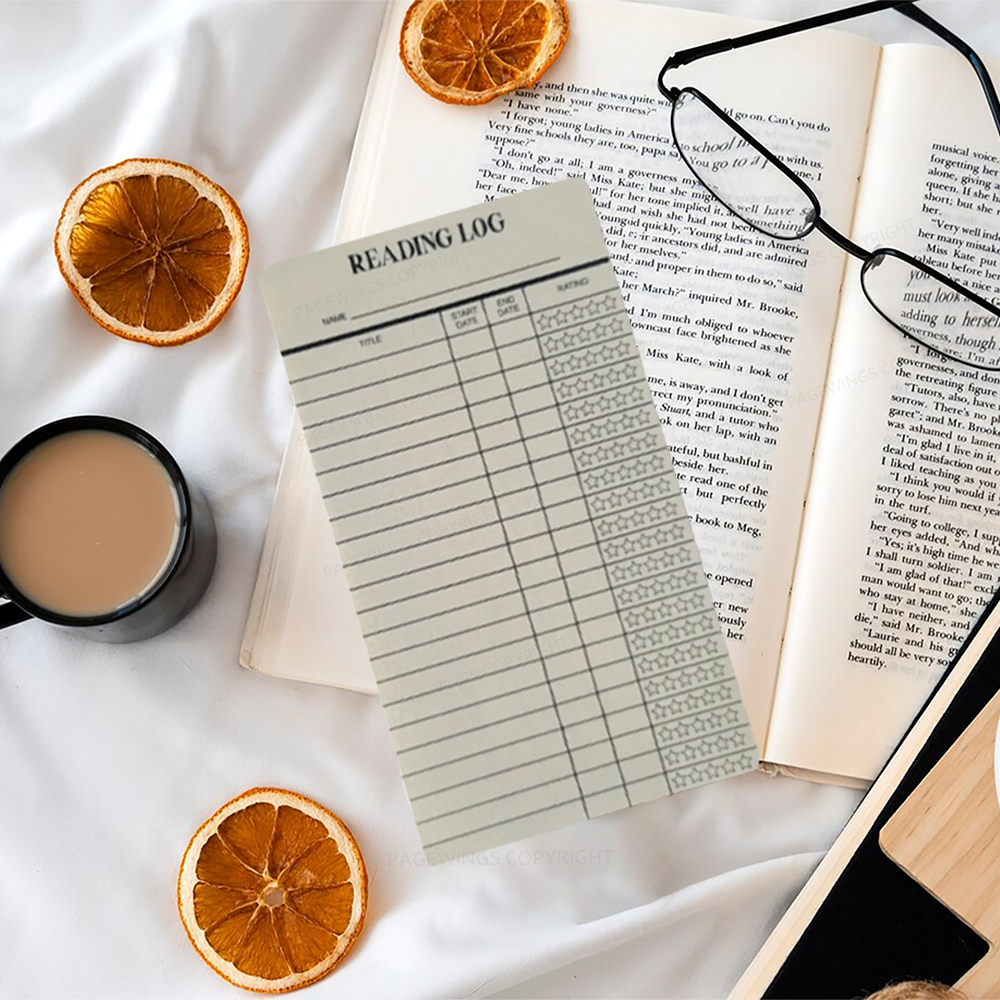 Pagewings Reading Log Bookmark