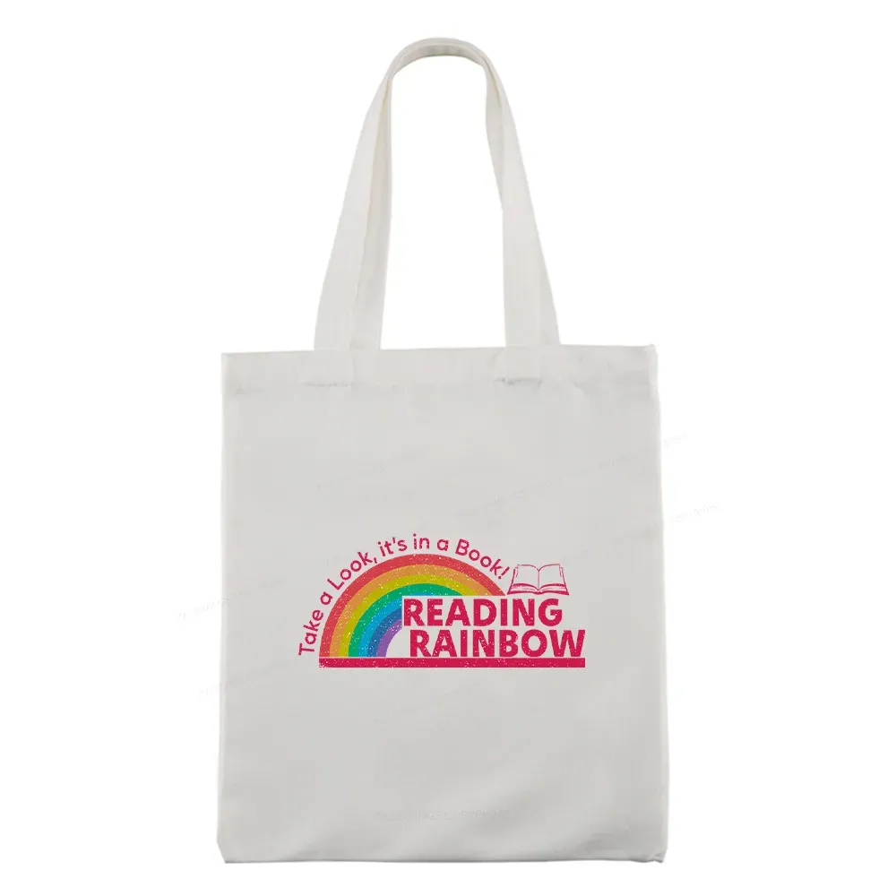 Pagewings Reading Rainbow Tote Bag