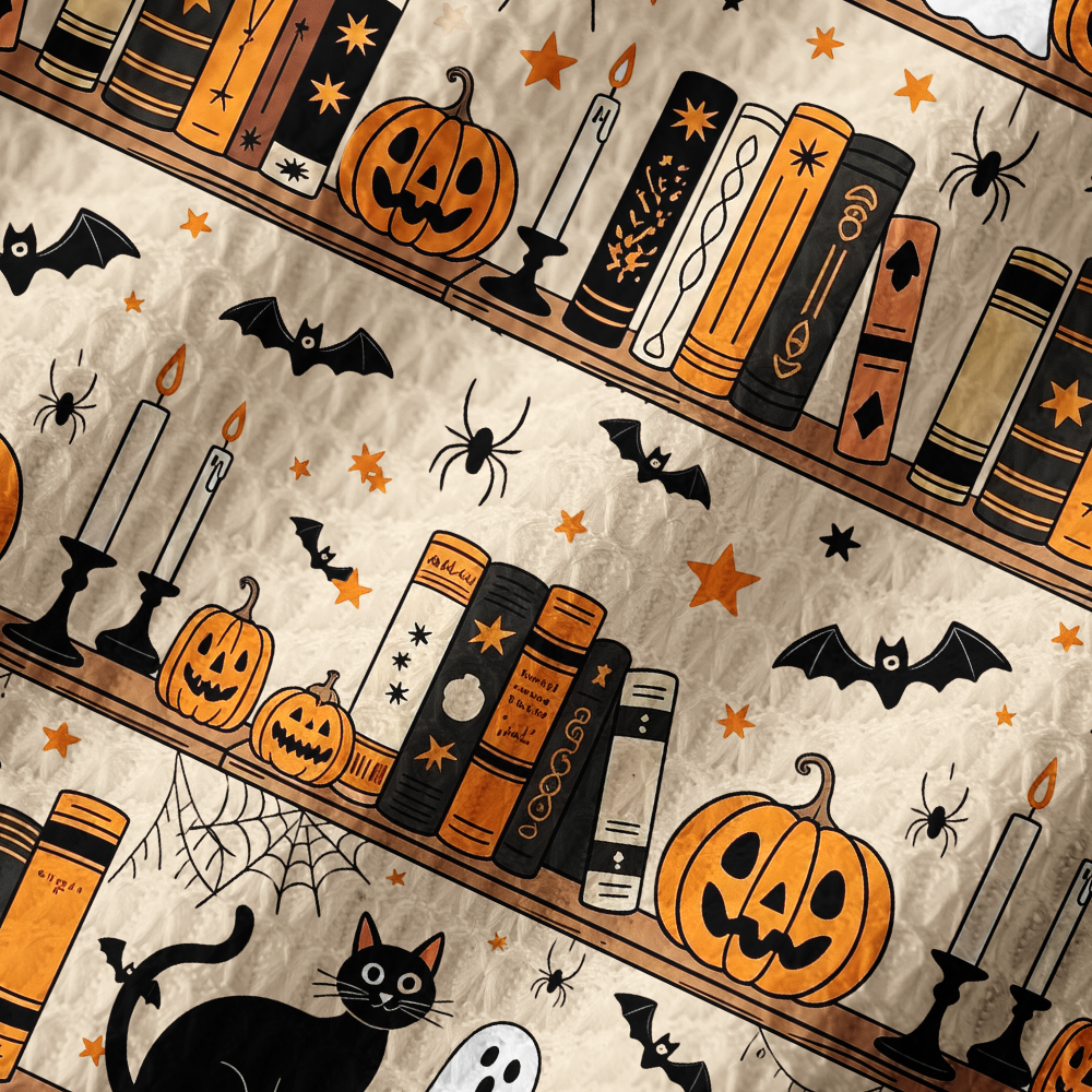 Pagewings Halloween Fall Bookworm Reading Crochet Maxi Dress