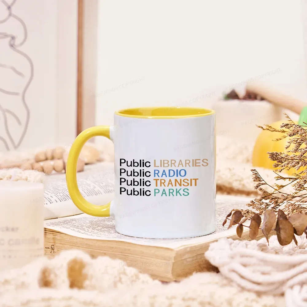 Pagewings Public Libraries Radio Transit Parks Mug