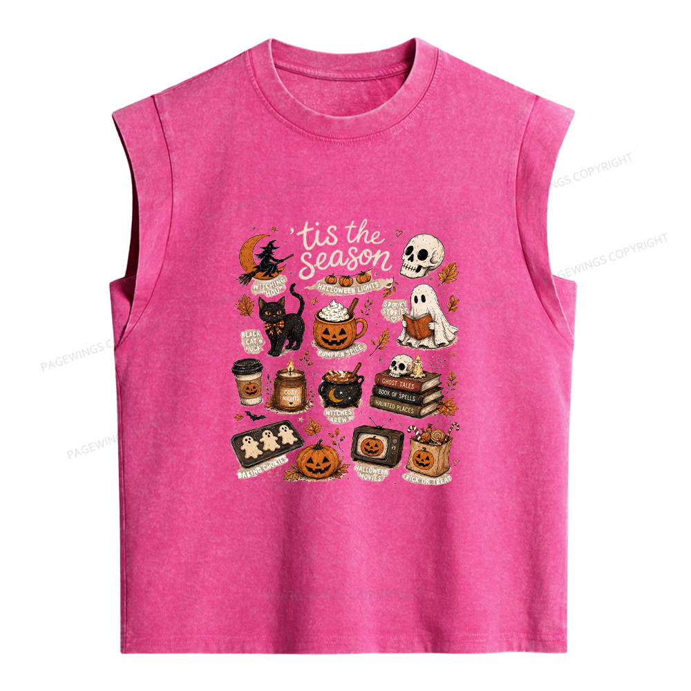 Pagewings Tis The Season Women's Washed Tank Top